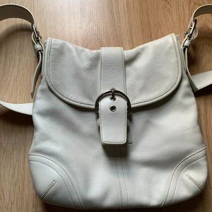 White Leather Coach Purse